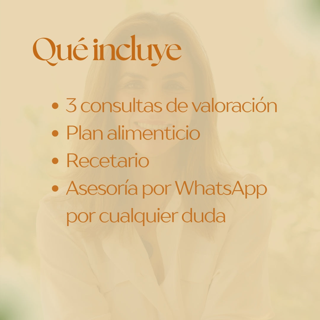 3 citas Online Nutrióloga