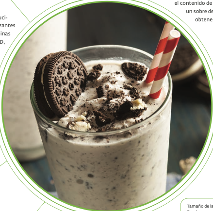 Bebida sabor cookies and cream rica en proteína | Saludable