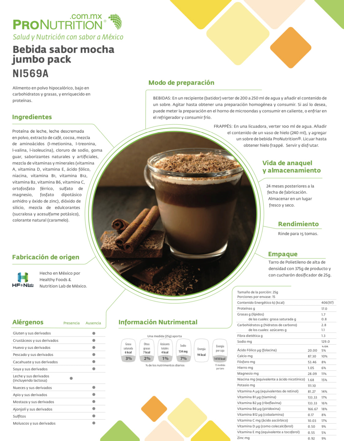 Proteína Bebida sabor Mocha| Bebida Saludable | Keto