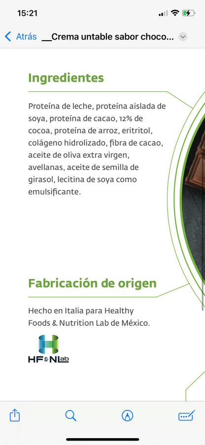 Crema Untable de Chocoavellana | Snack saludable | Keto