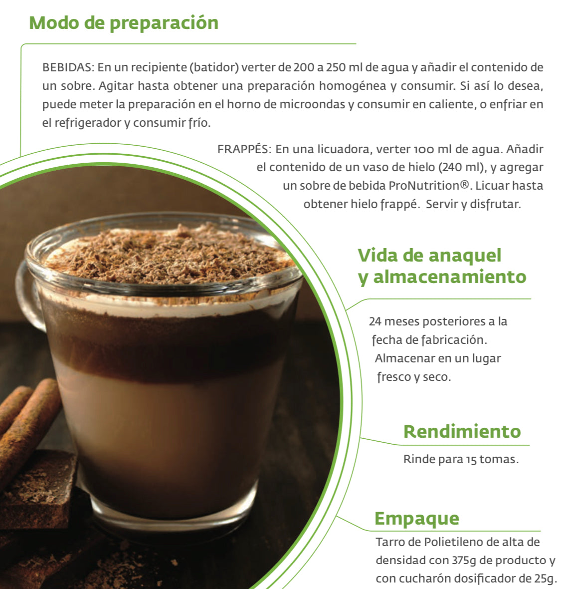 Proteína Bebida sabor Mocha| Bebida Saludable | Keto