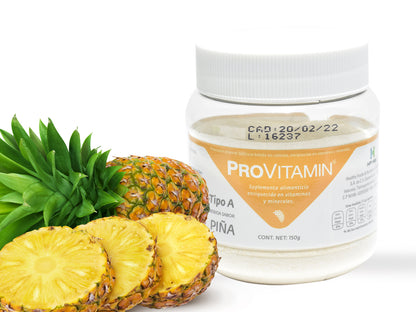 Vitaminas ProVitamin  bajo en sodio sabor piña | keto | suplemento